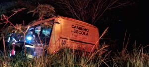 PANELAS – ACIDENTE COM ÔNIBUS ESCOLAR, DEIXA VÁRIOS ALUNOS FERIDOS NA PE-158.